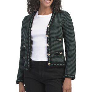 ELIE TAHARI Wool Blend The Alta Cardigan